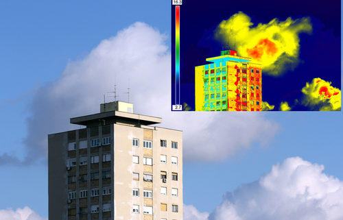 Water intrusion can be identified with a thermography inspection.